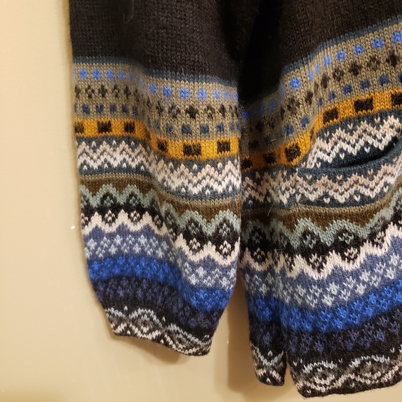 Fair Isle Alpaca Loreto, Mexico hand-woven, crew neck sweater, women's s… - Picture 3 of 8